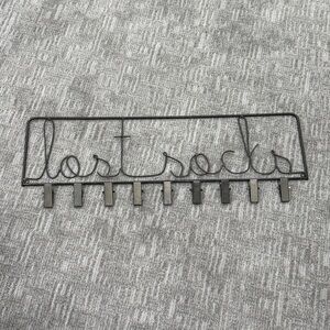 Elegant Black Metal Sock Organizer